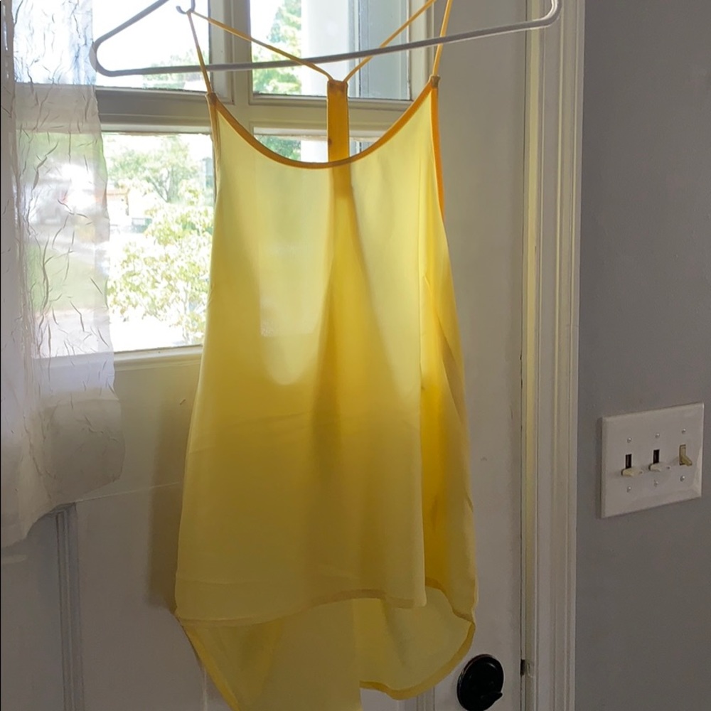Yellow H&M tank